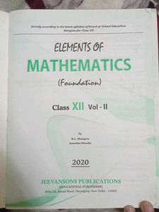 Elements of Mathematics Class XII
