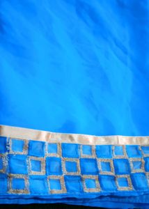 Blue Border Saree✨