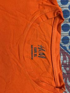 Orange Crop Top For Women