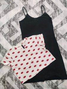 Polka Dot T-Shirt &amp; Dress