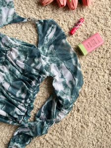 Tie-Dye Ruched Top