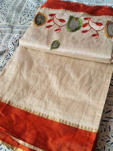 Elegant Embroidered Saree