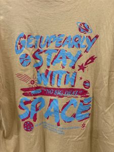 Casual Beige Graphic T-Shirt