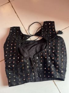 Elegant Black Sequin Blouse