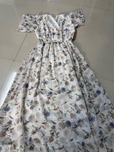 Floral Chiffon Maxi Dress