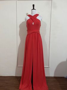 Elegant coral Maxi Dress