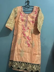 Beautiful Coral Colour Suit