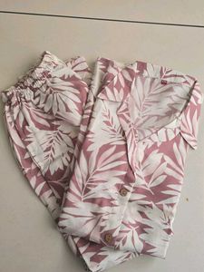 Leaf Print Plazzo Set