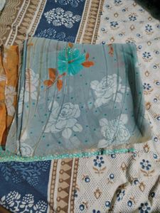 Floral Print Fabric Piece