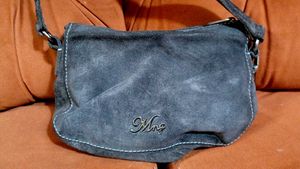 Mango Beaded Suede Sling