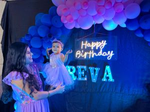 Lavender Birthday Frok For Baby Girl With Sho