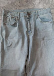 Light Blue Flared Jeans Length-36
