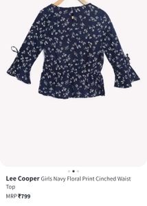 Child&#39;s Floral Print Top Lee Cooper