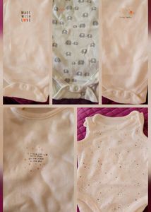 5  Set MotherCare New Born Baby Bodysuit