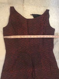 Chic Patterned Sleeveless Dress