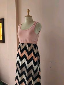 Chevron Maxi Dress