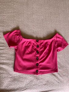Women Hot Pink Top