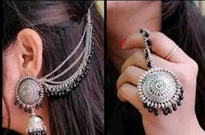 New free size silver set jewellery