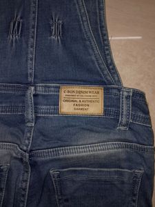 blue denim dungarees