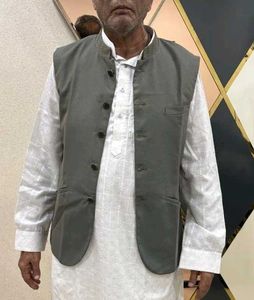 Ethnic : olive green Waistcoat