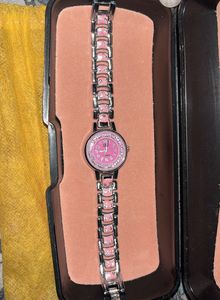 Pink & Silver Women's Watch