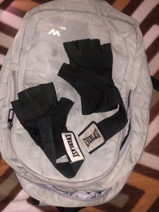 Wildcraft Backpack + Sports Gloves