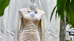 2196 SEXY CENTER RUCHED BODYCON