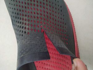 Red &amp; Black Flip Flops- crocs brand