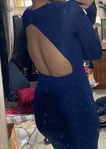 Sparkly Blue Bodycon Dress