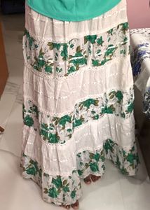 Floral Tiered Maxi Skirt