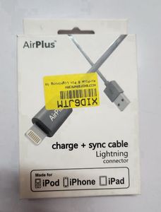 AirPlus AX-905-BLK 8 Pin Lightning to USB Cable for Smartphone - 3.3 Feet (1 Meter) (Black, Pack of 1)
