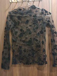 Black Mesh Top
