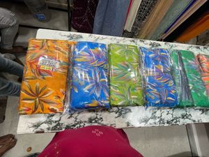 Mulmul Cotton With Contrast Blouse
