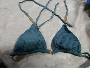 68.Teal Bikini Top