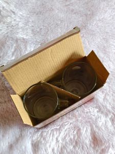 Elegant Glass Mugs - Set of 2