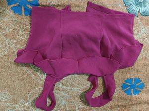 Pretty Pink Ruffled Crop Top