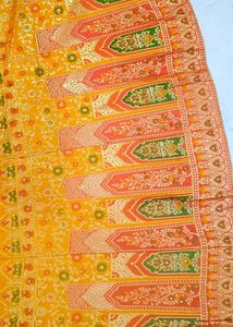 silk Yellow Lehenga Choli Set