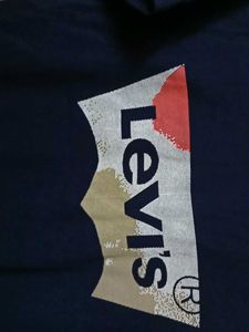 No Brand Navy Blue Logo T-Shirt