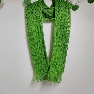 Crochet Scarf mitsy inspired- Bright Green