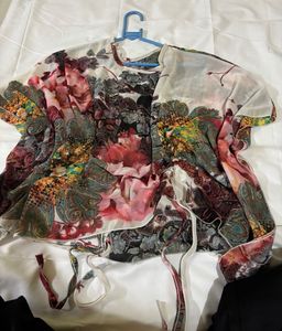 Floral Print Kimono Jacket