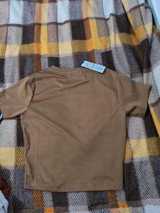 Cute Brown Tee with Bows