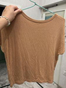 Caramel Brown Basic Tee