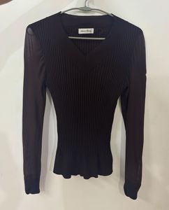 Babydoll knit top