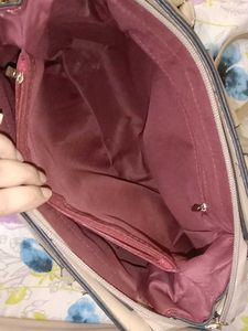 Leopard Print Satchel Handbag Cum Shoulder Bag