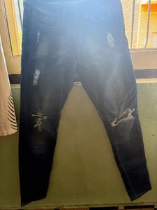 Distressed Denim Jeans