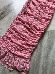 Pink Off-Shoulder Dress