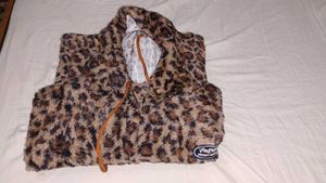 Leopard Print Faux Fur Coat