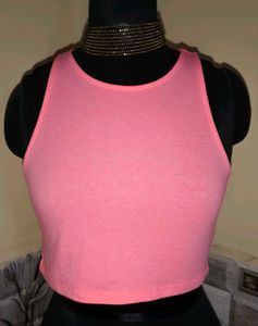 🆕Size S/M🎁Buy 2 Get 1 Free 🎁Pink Crop Tank Top