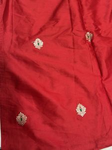 Red Embroidered Salwar Kameez Suit