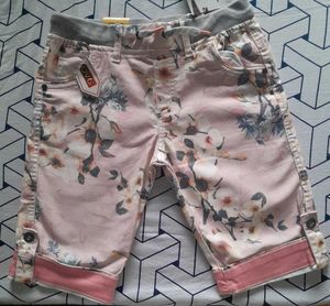 Floral Print Girls Shorts